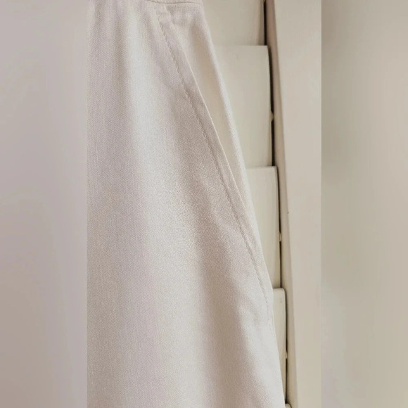 🥝HOST PICK🥝 Club Monaco Off White Wide Leg Trousers Pants Linen Blend Size M - Picture 4 of 14